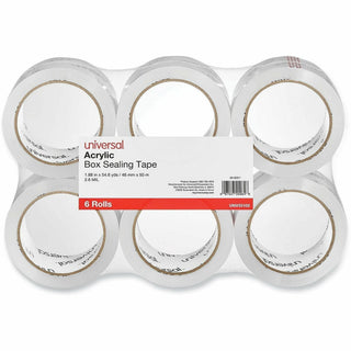 Moving and Storage Packing Tape, 3" Core, 1.88" x 54.6 yd, Clear, 6/Pack
