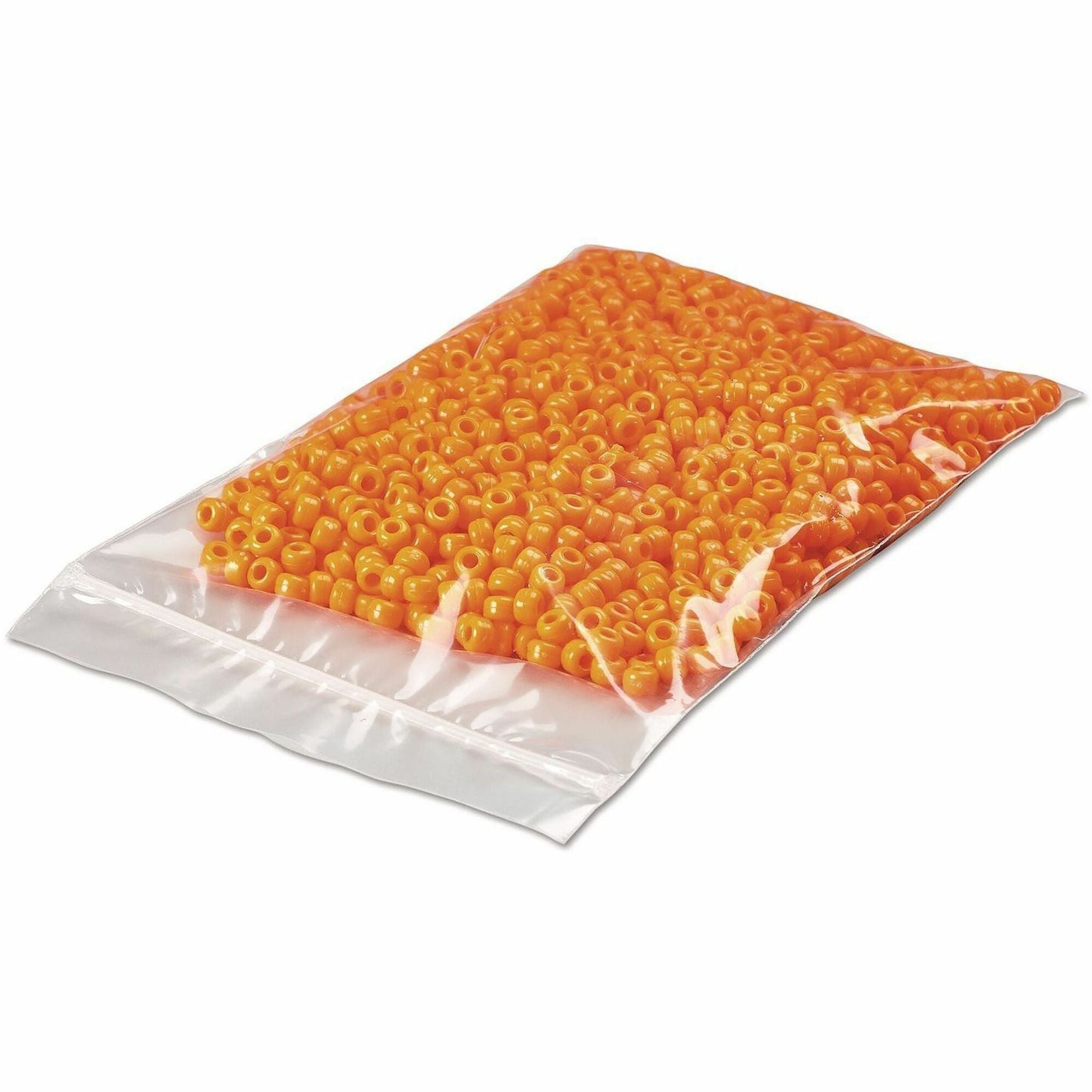 Reclosable Poly Bags, Zipper-Style Closure, 2 mil, 6" x 6", Clear, 1,000/Carton