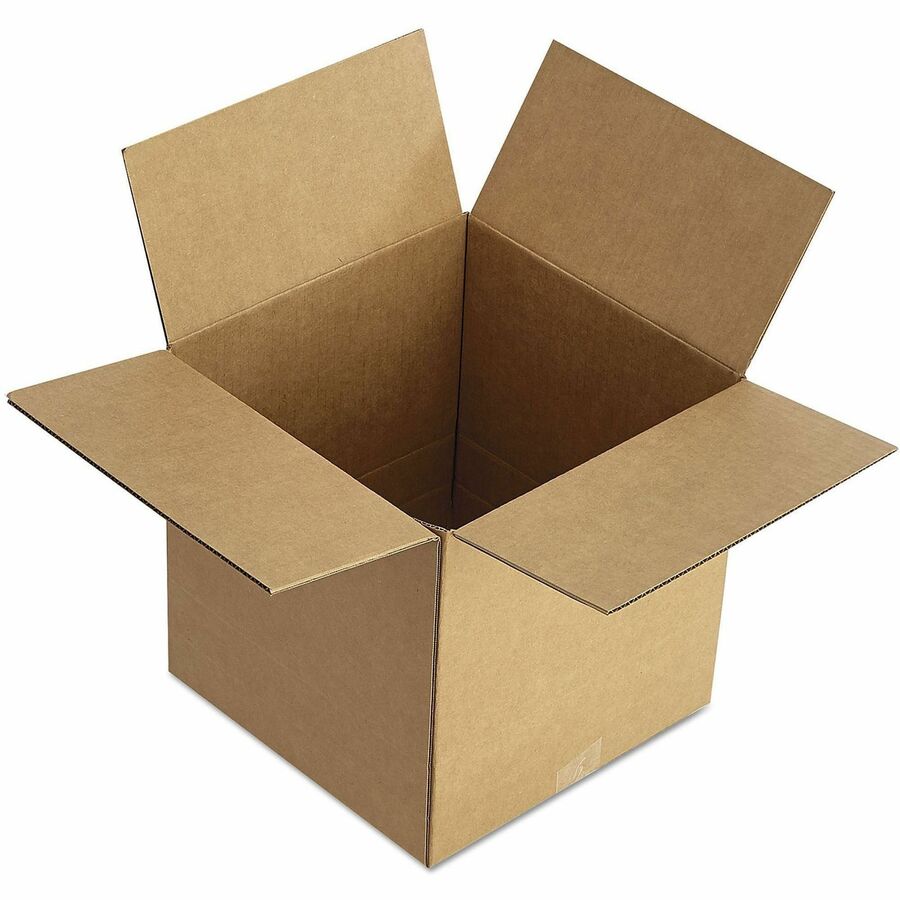 Fixed-Depth Corrugated Shipping Boxes, Regular Slotted Container (RSC), 12" x 12" x 8", Brown Kraft, 25/Bundle