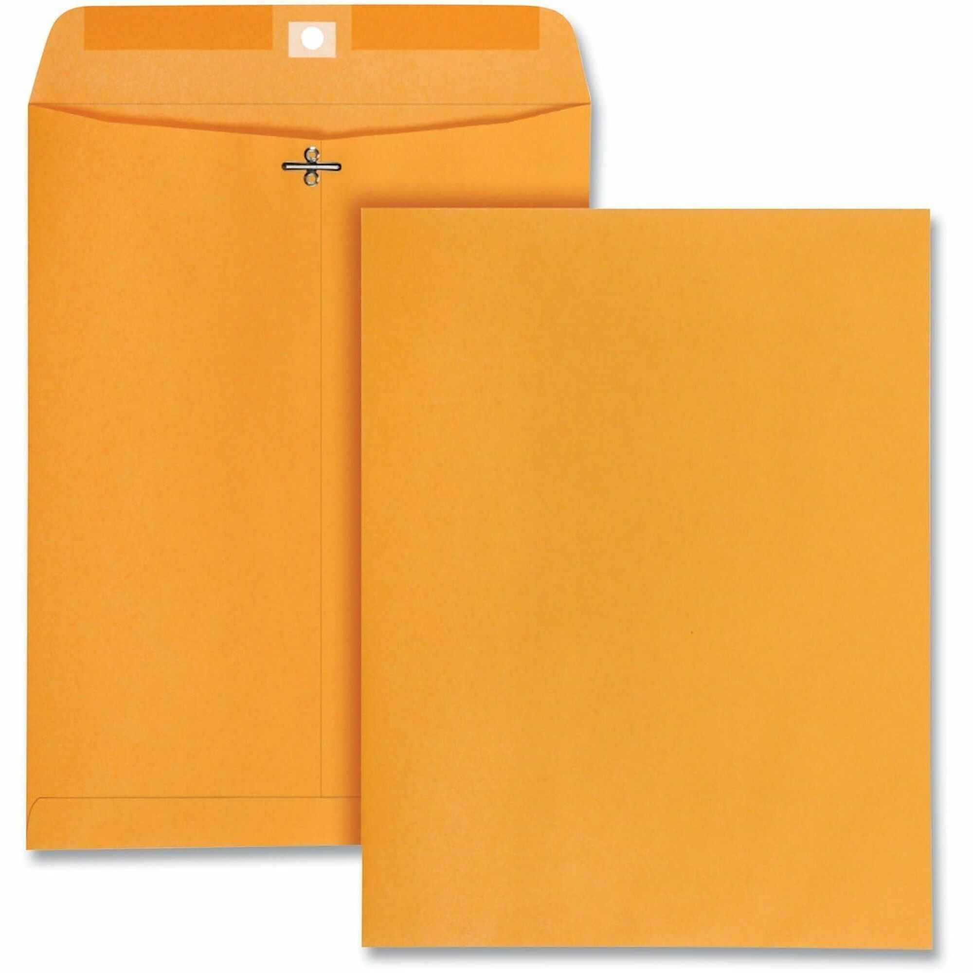 Kraft Clasp Envelope, #97, Square Flap, Clasp/Gummed Closure, 10 x 13, Brown Kraft, 250/Carton