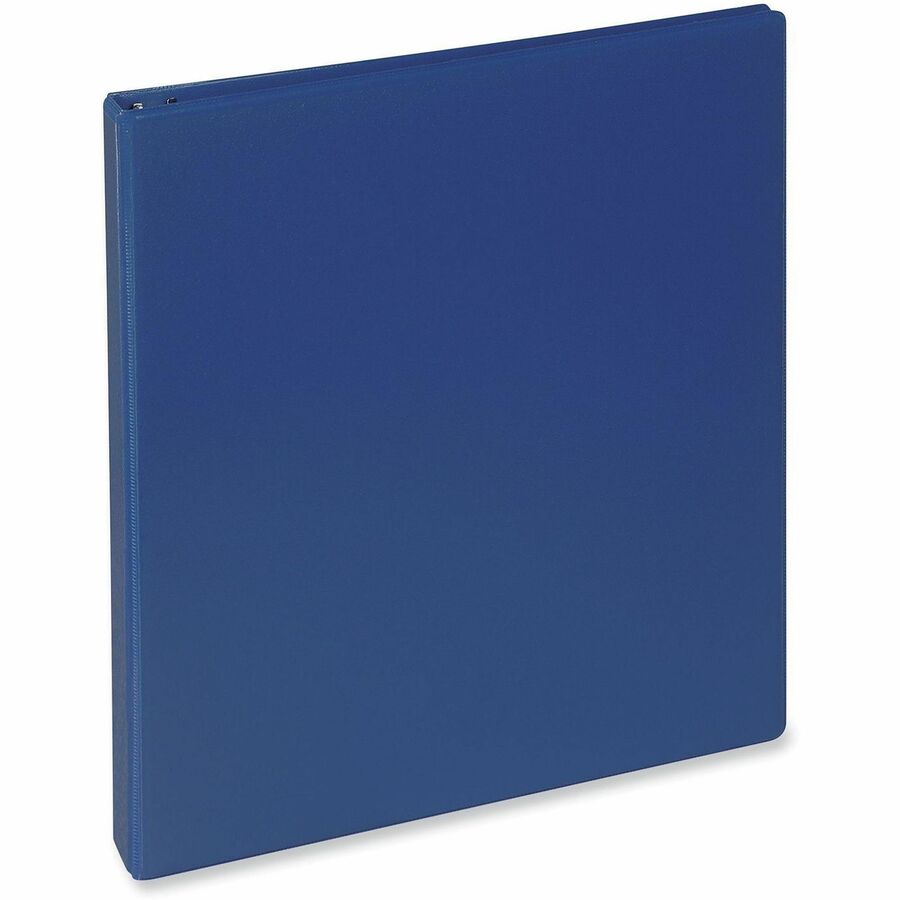 Slant D-Ring View Binder, 3 Rings, 1" Capacity, 11 x 8.5, Navy Blue