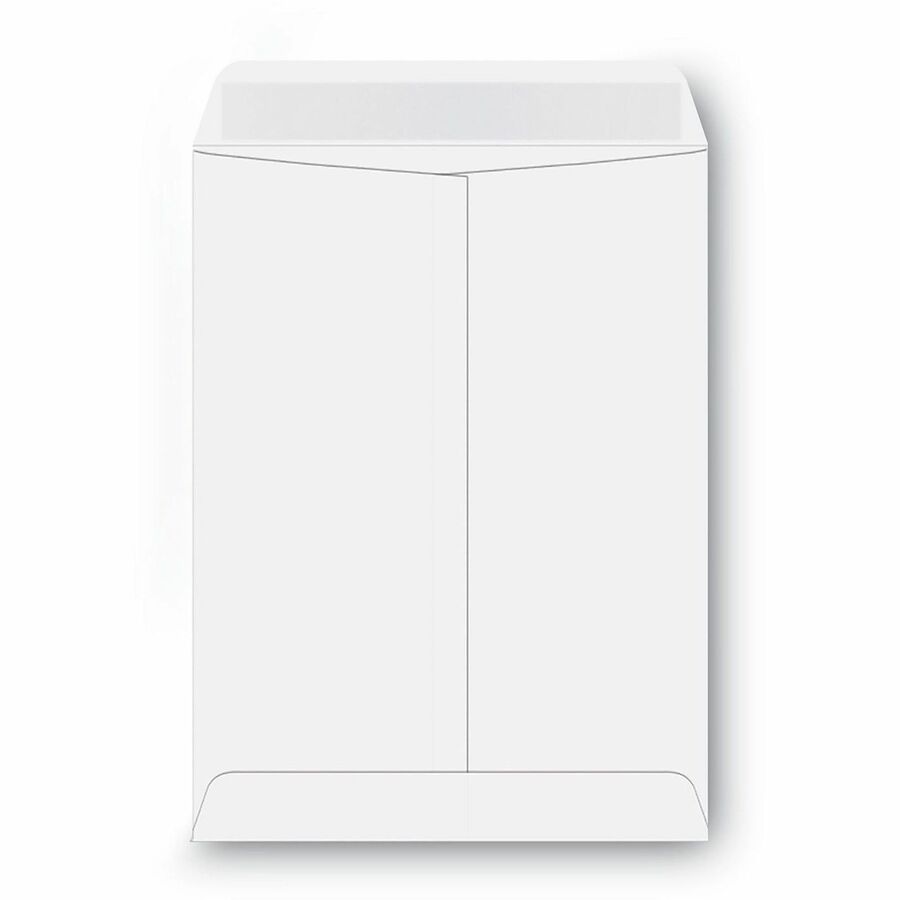 Catalog Envelope, 28 lb Bond Weight Paper, #10 1/2, Square Flap, Gummed Closure, 9 x 12, White, 100/Box