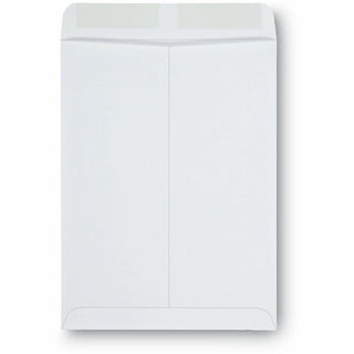 Catalog Envelope, 28 lb Bond Weight Paper, #10 1/2, Square Flap, Gummed Closure, 9 x 12, White, 100/Box