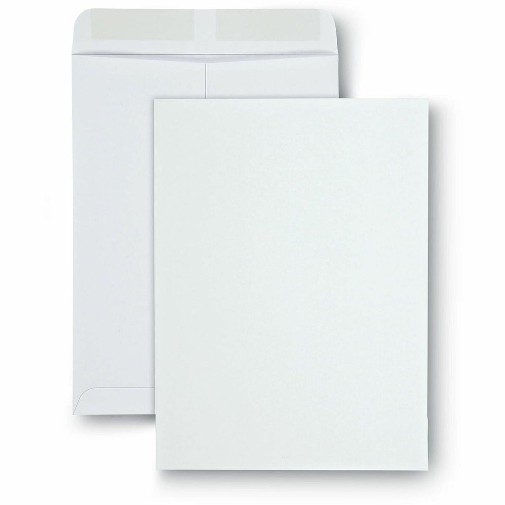 Catalog Envelope, 28 lb Bond Weight Paper, #10 1/2, Square Flap, Gummed Closure, 9 x 12, White, 100/Box