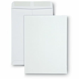 Catalog Envelope, 28 lb Bond Weight Paper, #10 1/2, Square Flap, Gummed Closure, 9 x 12, White, 100/Box