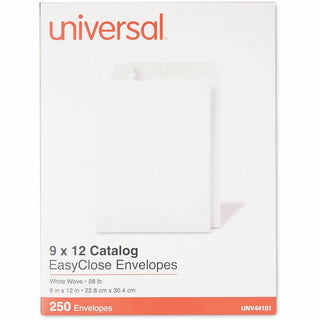 EasyClose Catalog Envelope, #10 1/2, Square Flap, Self-Adhesive Closure, 9 x 12, White, 250/Box