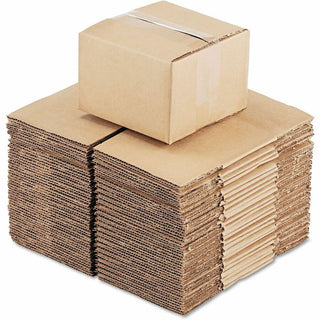 Fixed-Depth Corrugated Shipping Boxes, Regular Slotted Container (RSC), 6" x 6" x 4", Brown Kraft, 25/Bundle
