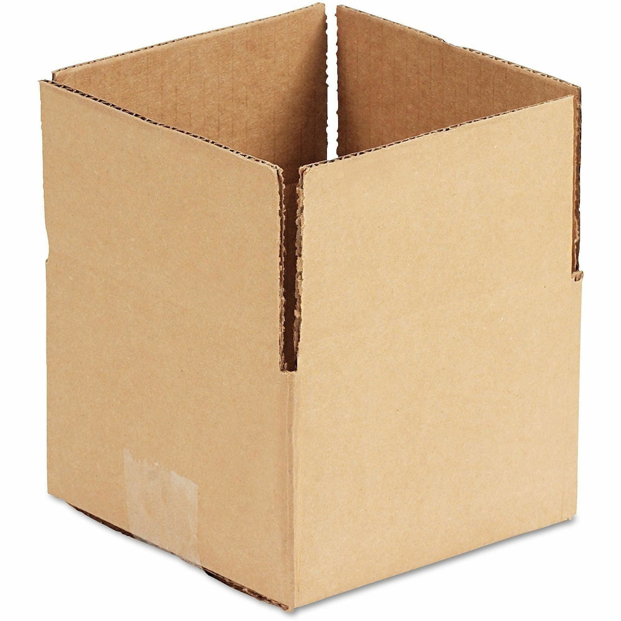 Fixed-Depth Corrugated Shipping Boxes, Regular Slotted Container (RSC), 6" x 6" x 4", Brown Kraft, 25/Bundle