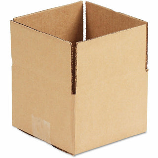 Fixed-Depth Corrugated Shipping Boxes, Regular Slotted Container (RSC), 6" x 6" x 4", Brown Kraft, 25/Bundle