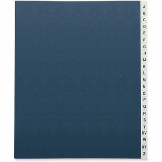 Expanding Desk File, 20 Dividers, Alpha Index, Letter Size, Blue Cover