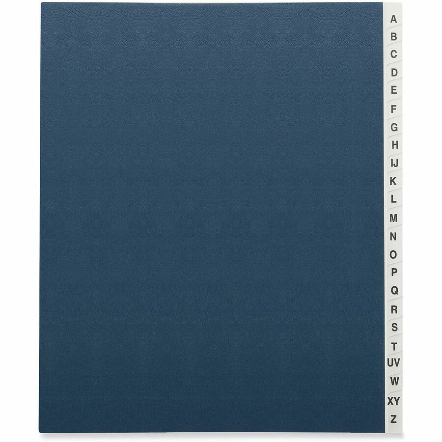 Expanding Desk File, 20 Dividers, Alpha Index, Letter Size, Blue Cover