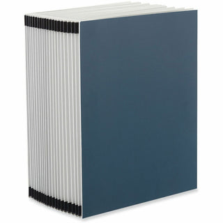Expanding Desk File, 20 Dividers, Alpha Index, Letter Size, Blue Cover