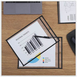 Top-Load Vinyl Ticket Holder, Heavy Gauge, Clear, 25/Pack