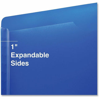 Expanding Poly File Jackets, 1 Section, Straight Tab, Letter Size, Assorted, 10/Pack