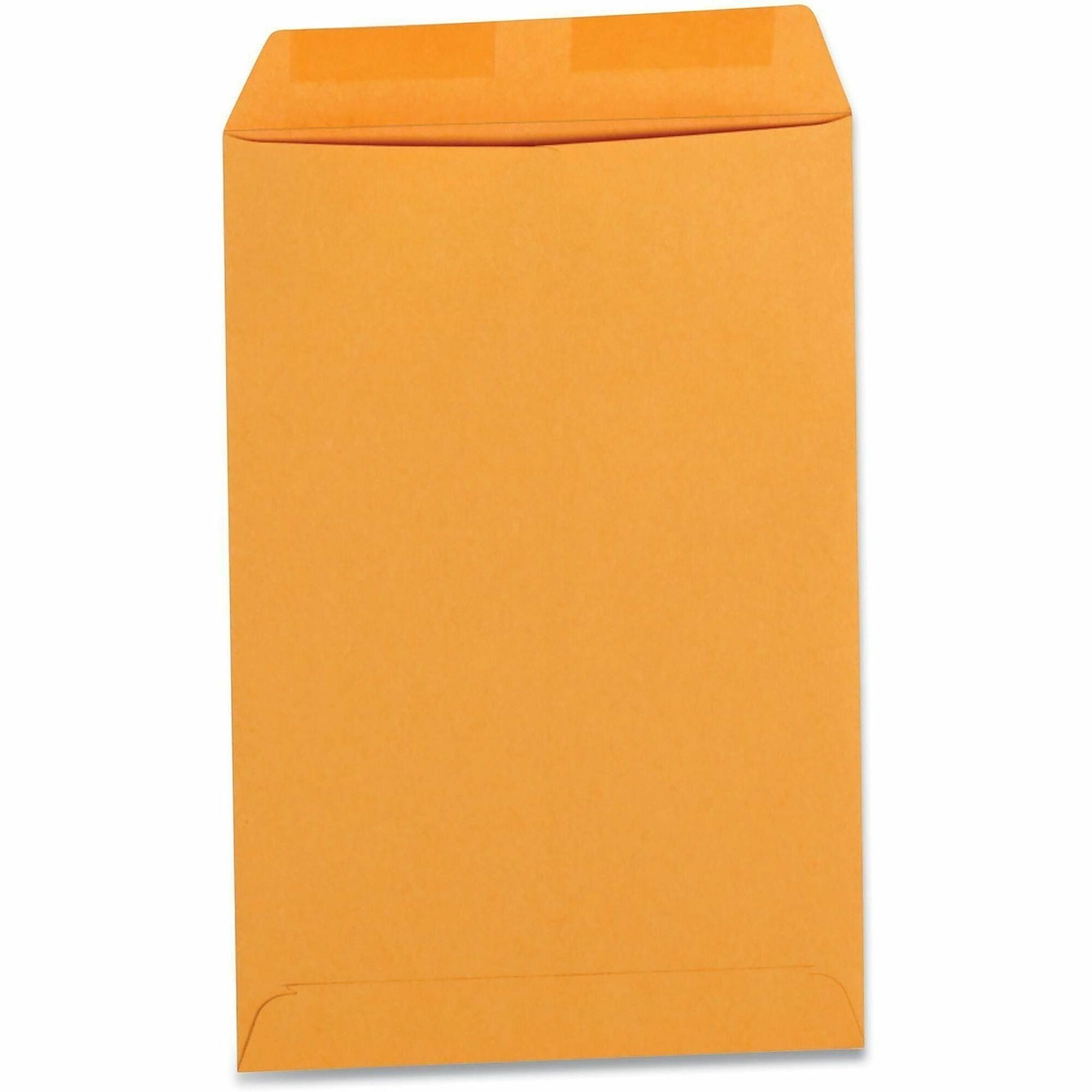 Self-Stick Open End Catalog Envelope, #1, Square Flap, Self-Adhesive Closure, 6 x 9, Brown Kraft, 100/Box