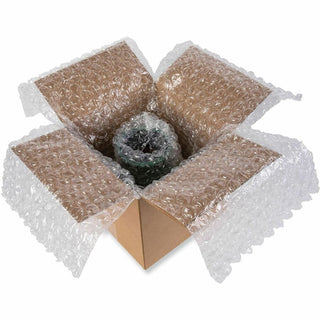Bubble Packaging, 0.5" Thick, 12" x 60 ft, Perforated Every 12", Clear