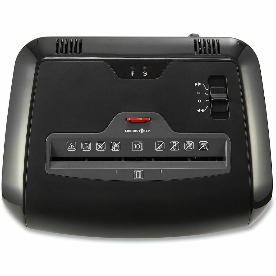 48110 Cross-Cut Shredder with Lockout Key, 10 Manual Sheet Capacity