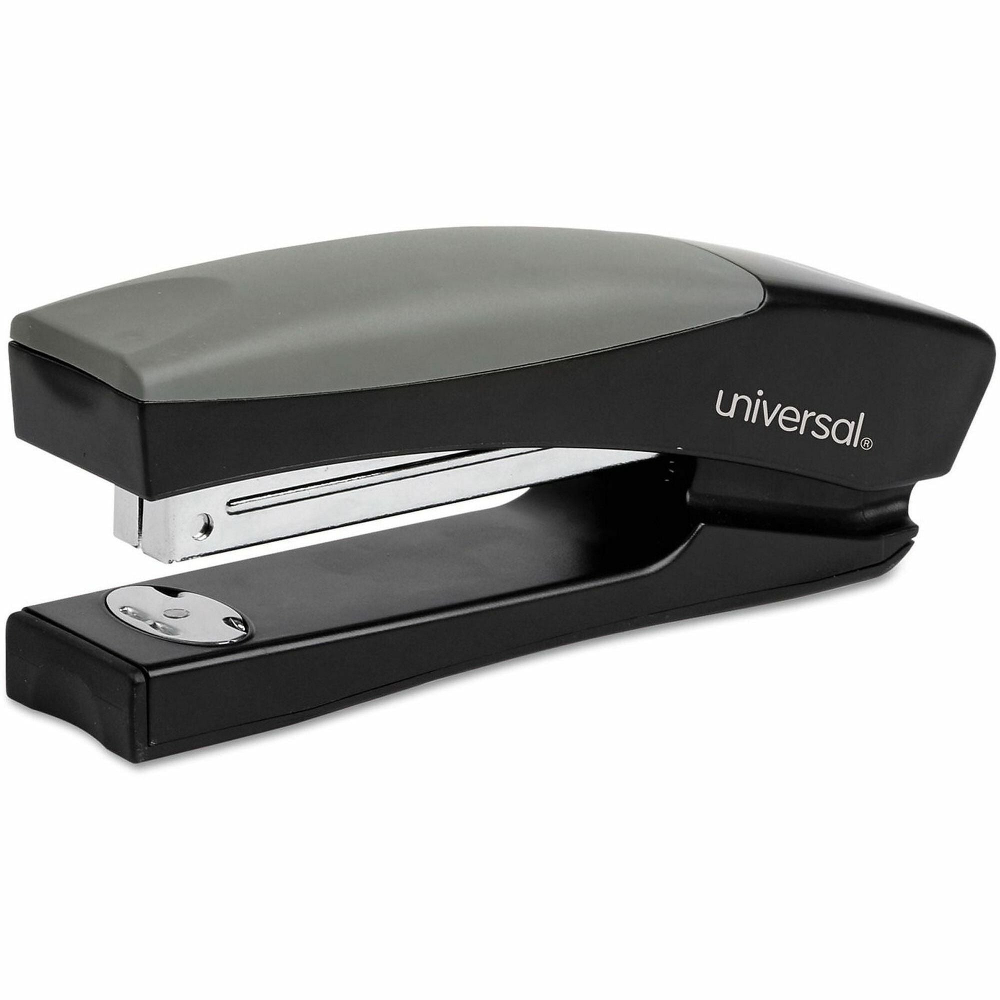 Stand-Up Full Strip Stapler, 20-Sheet Capacity, Black/Gray