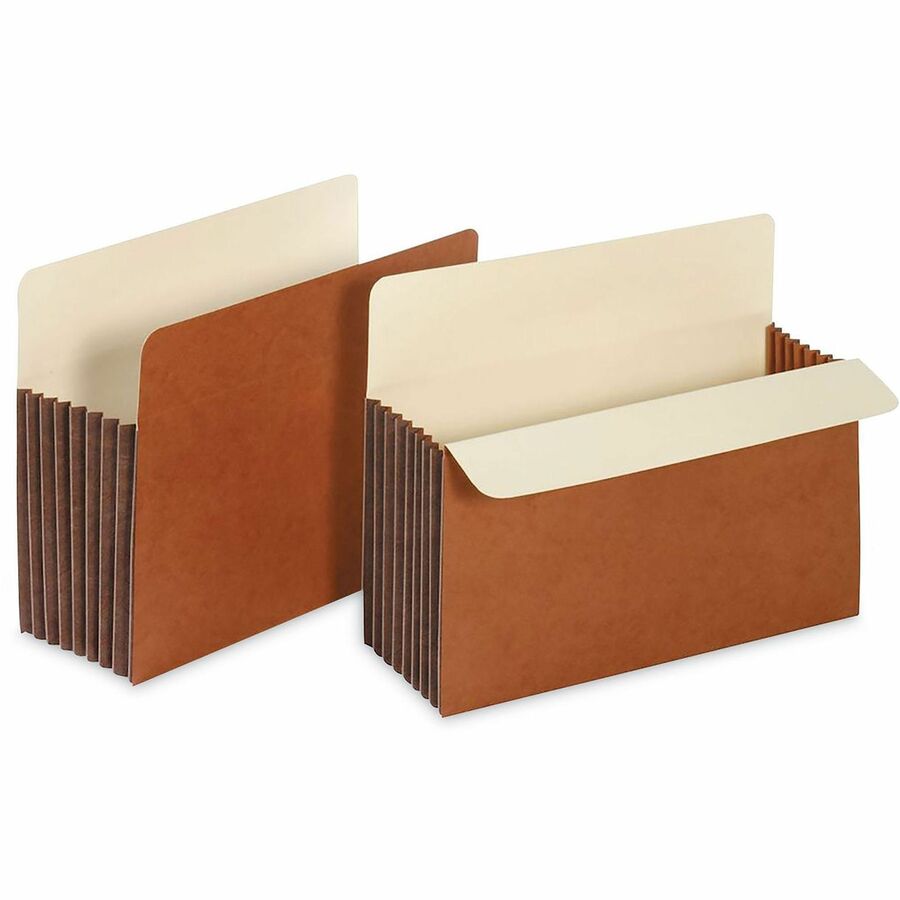 Redrope Expanding File Pockets, 7" Expansion, Letter Size, Brown, 5/Box