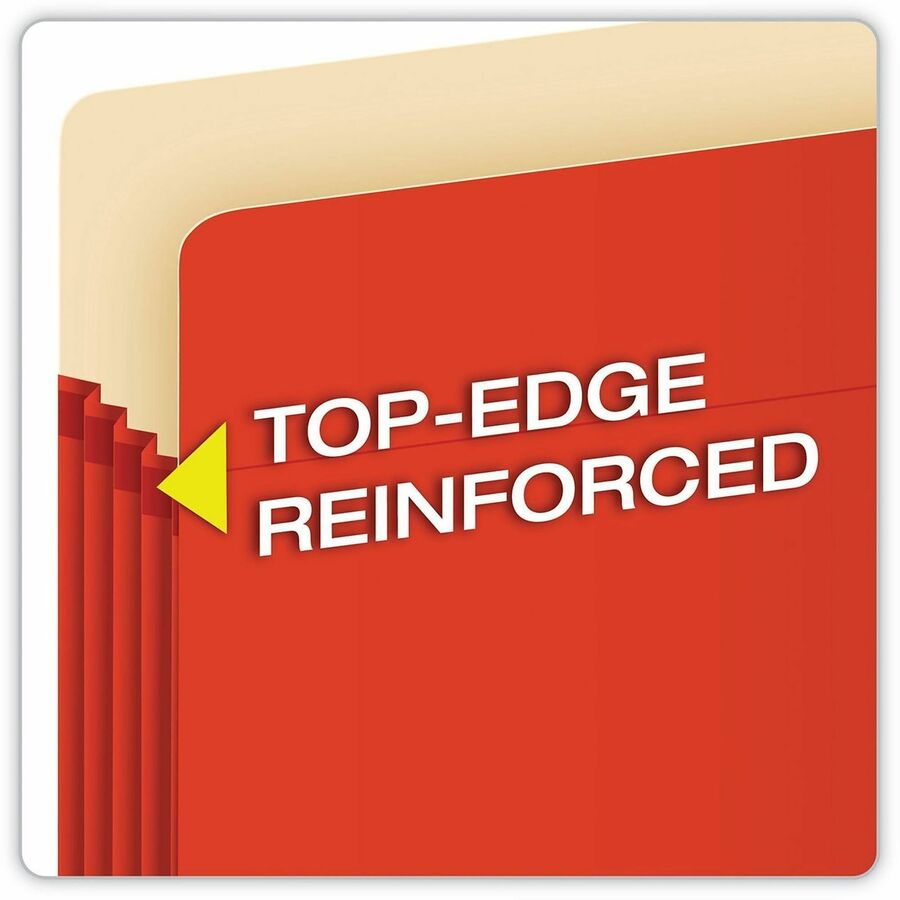 Redrope Expanding File Pockets, 3.5" Expansion, Letter Size, Assorted Colors, 5/Box