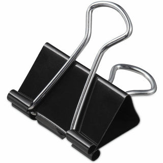 Binder Clip Value Pack, Mini, Black/Silver, 36/Box