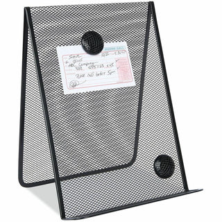 Metal Mesh Document Holder Free Standing, 35 Sheet Capacity, Metal, Black