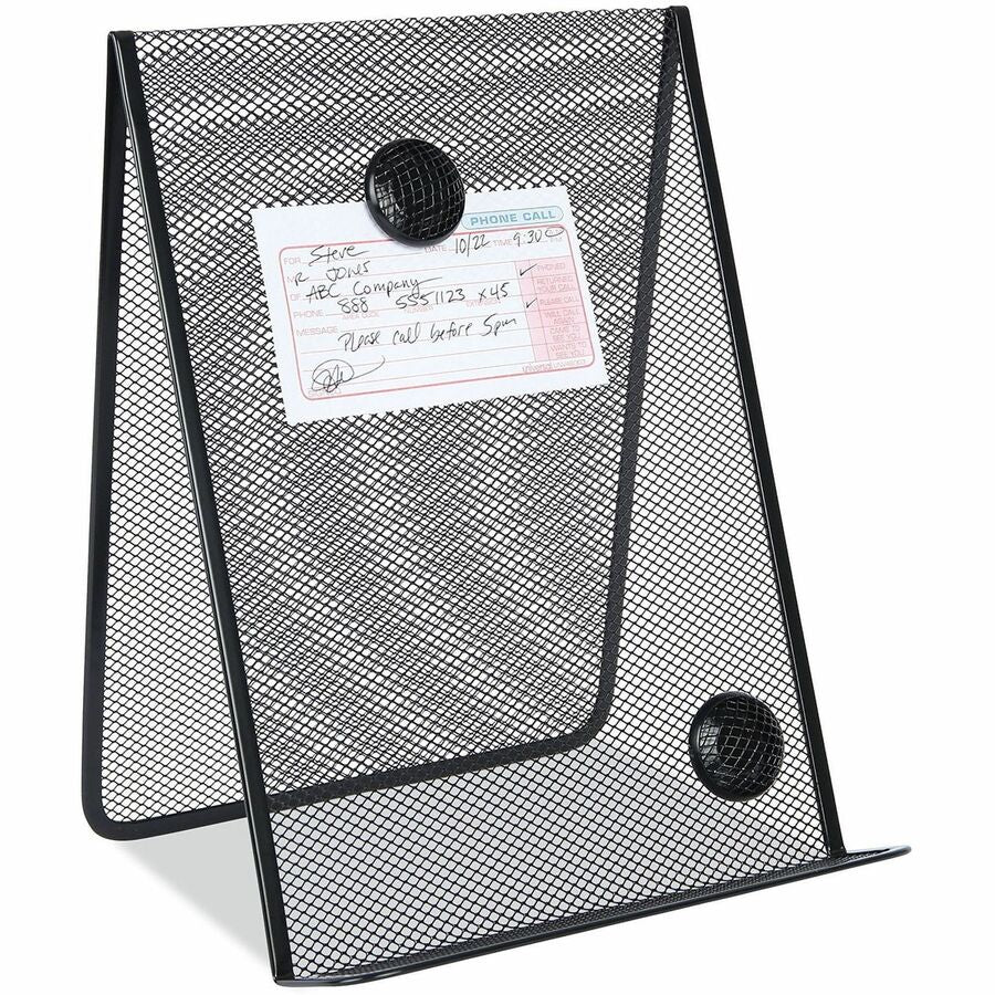 Metal Mesh Document Holder Free Standing, 35 Sheet Capacity, Metal, Black