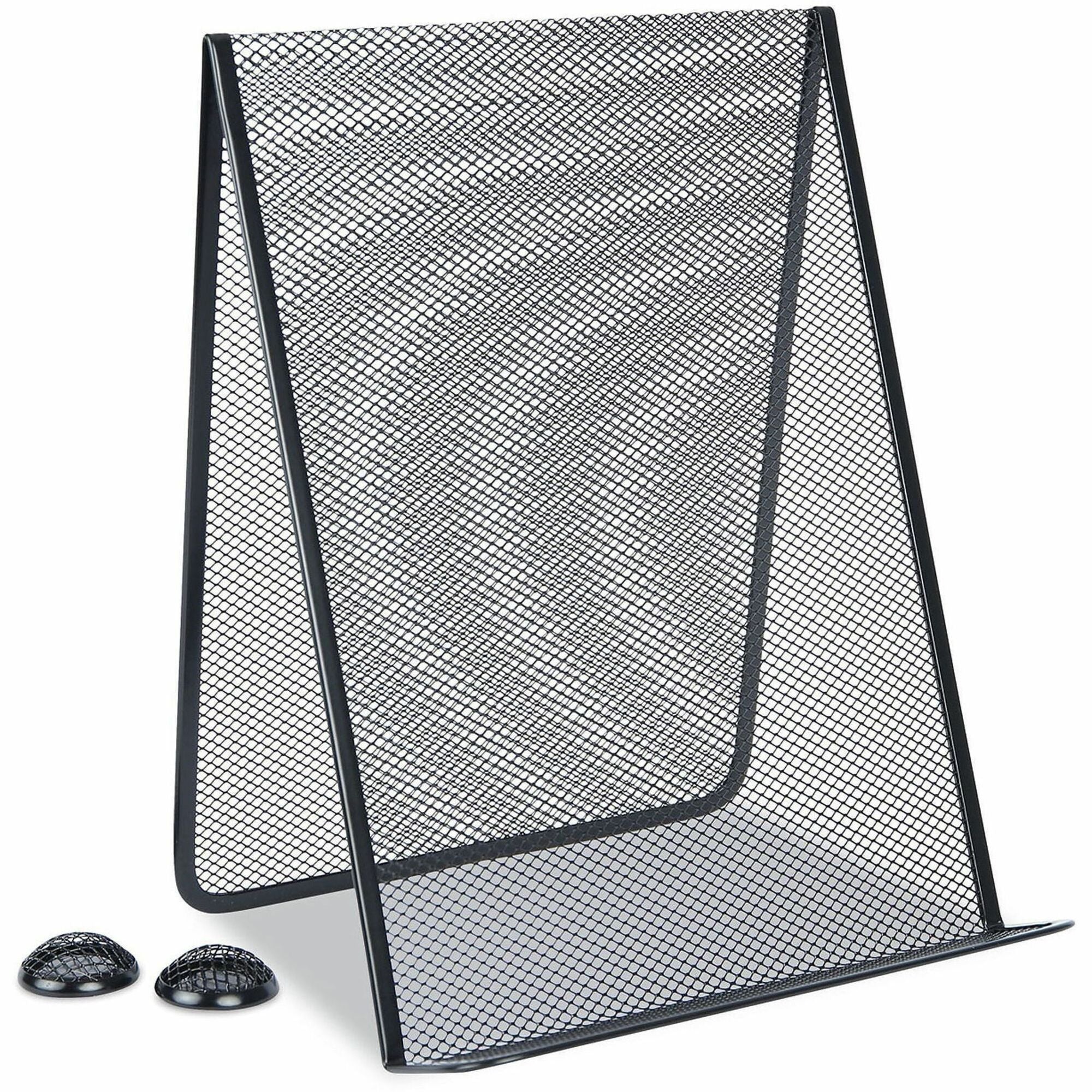 Metal Mesh Document Holder Free Standing, 35 Sheet Capacity, Metal, Black