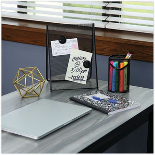 Metal Mesh Document Holder Free Standing, 35 Sheet Capacity, Metal, Black