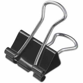 Binder Clips Value Pack, Small, Black/Silver, 36/Box