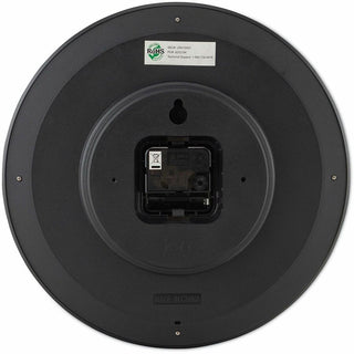 Whisper Quiet Clock, 12" Overall Diameter, Black Case, 1 AA (sold separately)