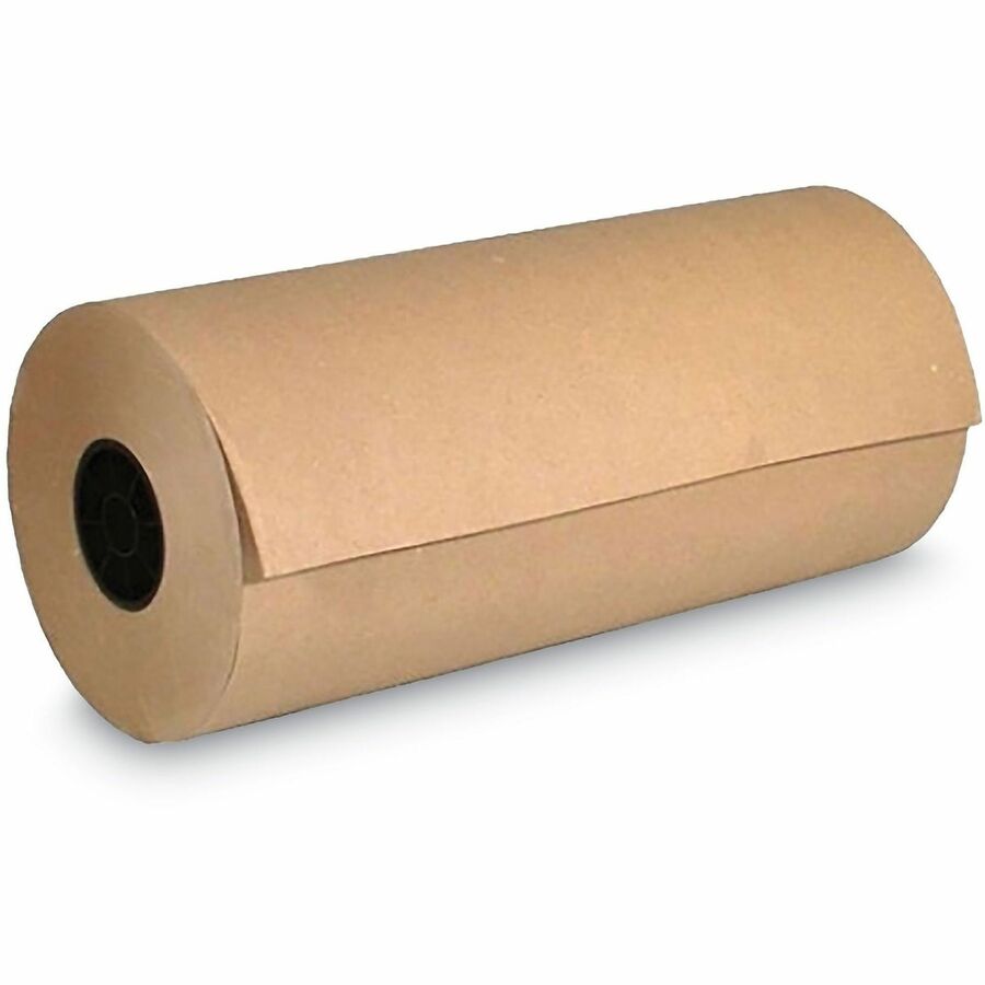 High-Volume Heavyweight Wrapping Paper Roll, 50 lb Wrapping Weight Stock, 24" x 720 ft, Brown