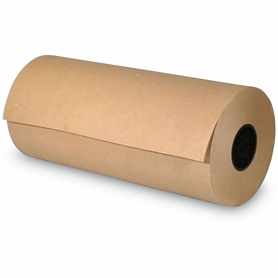 High-Volume Heavyweight Wrapping Paper Roll, 50 lb Wrapping Weight Stock, 24" x 720 ft, Brown