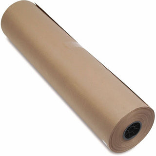 High-Volume Heavyweight Wrapping Paper Roll, 50 lb Wrapping Weight Stock, 36" x 720 ft, Brown