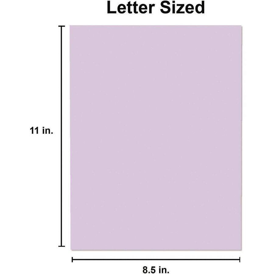 Deluxe Colored Paper, 20 lb Bond Weight, 8.5 x 11, Orchid, 500 Sheets/Ream, 10 Reams/Carton
