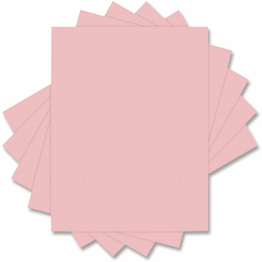 Deluxe Colored Paper, 20 lb Bond Weight, 8.5 x 11, Pink, 500 Sheets/Ream, 10 Reams/Carton