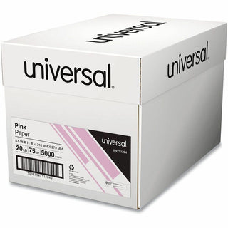Deluxe Colored Paper, 20 lb Bond Weight, 8.5 x 11, Pink, 500 Sheets/Ream, 10 Reams/Carton