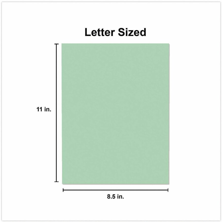 Deluxe Colored Paper, 20 lb Bond Weight, 8.5 x 11, Green, 500 Sheets/Ream, 10 Reams/Carton