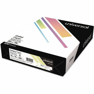 Deluxe Colored Paper, 20 lb Bond Weight, 8.5 x 11, Canary, 500 Sheets/Ream, 10 Reams/Carton