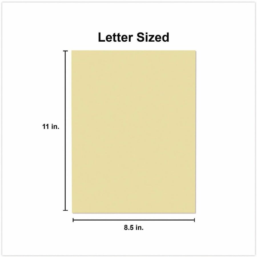Deluxe Colored Paper, 20 lb Bond Weight, 8.5 x 11, Canary, 500 Sheets/Ream, 10 Reams/Carton