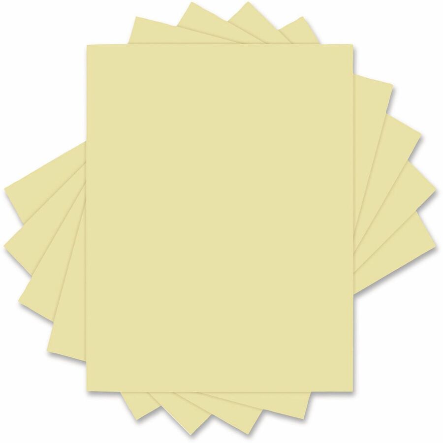 Deluxe Colored Paper, 20 lb Bond Weight, 8.5 x 11, Canary, 500 Sheets/Ream, 10 Reams/Carton