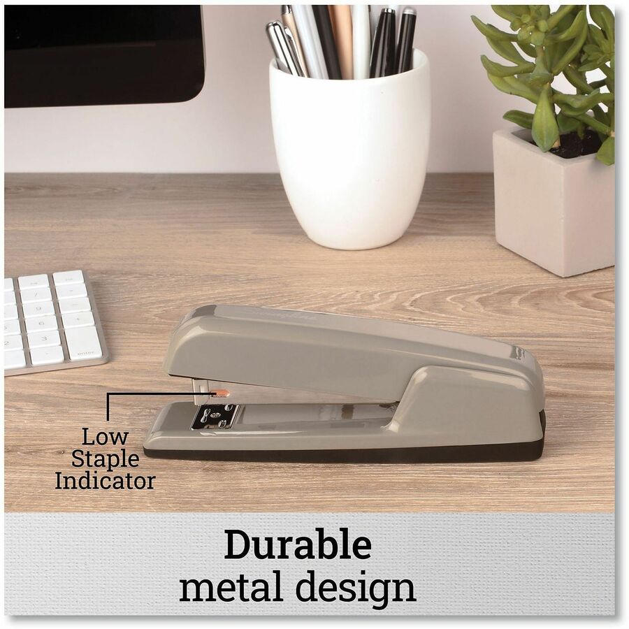 747 Business Full Strip Desk Stapler, 30-Sheet Capacity, Steel Gray
