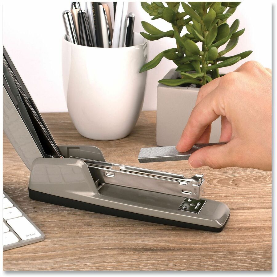 747 Business Full Strip Desk Stapler, 30-Sheet Capacity, Steel Gray