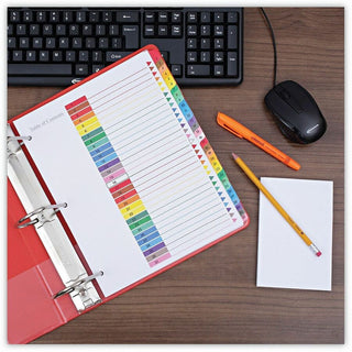Deluxe Table of Contents Dividers for Printers, 31-Tab, 1 to 31, 11 x 8.5, White, 1 Set