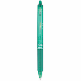 FriXion Clicker Erasable Gel Pen, Retractable, Fine 0.7 mm, Green Ink, Green Barrel, Dozen