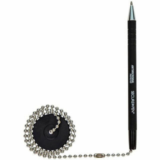 Antimicrobial Ballpoint Counter Pen, Medium, 1 mm, Black Ink, Black