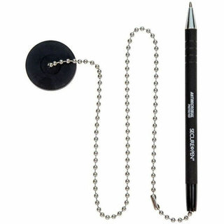 Antimicrobial Ballpoint Counter Pen, Medium, 1 mm, Black Ink, Black