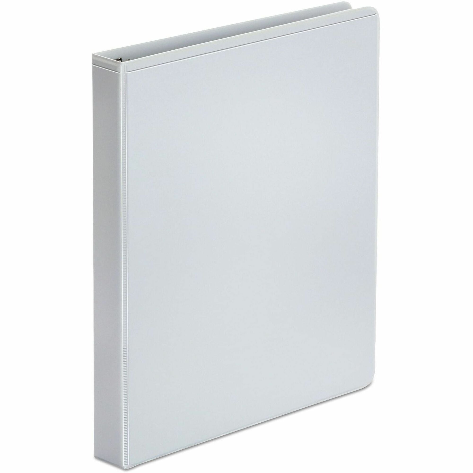 Economy Round Ring View Binder, 3 Rings, 1" Capacity, 11 x 8.5, White, 12/Carton