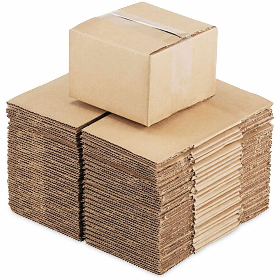 Cubed Fixed-Depth Brown Corrugated Shipping Boxes, Regular Slotted Container, Large, 11" x 15" x 6", Brown Kraft, 25/Bundle