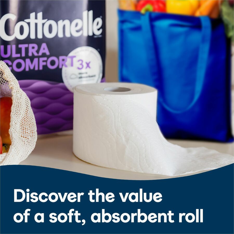 Ultra ComfortCare Toilet Paper, Soft Tissue, Mega Rolls, Septic Safe, 2-Ply, White, 284/Roll, 12 Rolls/Pack, 48 Rolls/Carton